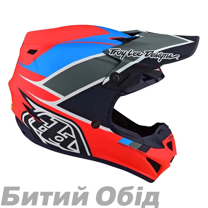 Мотошолом TLD SE4 POLYACRYLITE [BETA ORANGE / NAVY]