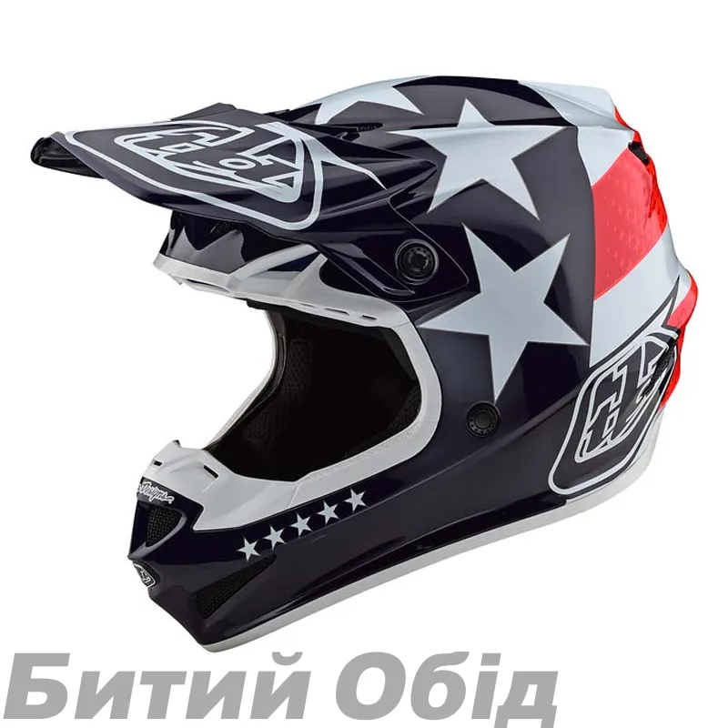 Мотошлем TLD SE4 POLYACRYLITE [FREEDOM RED / WHITE]
