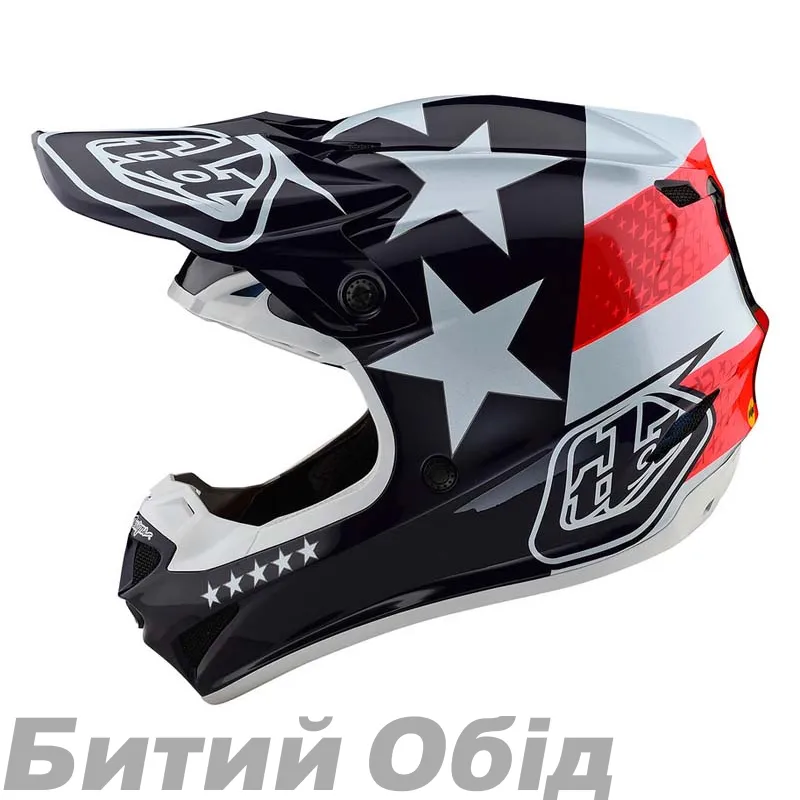 Мотошлем TLD SE4 POLYACRYLITE [FREEDOM RED / WHITE]