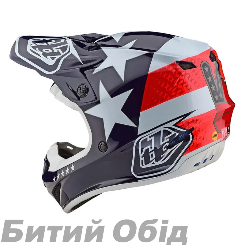 Мотошлем TLD SE4 POLYACRYLITE [FREEDOM RED / WHITE]