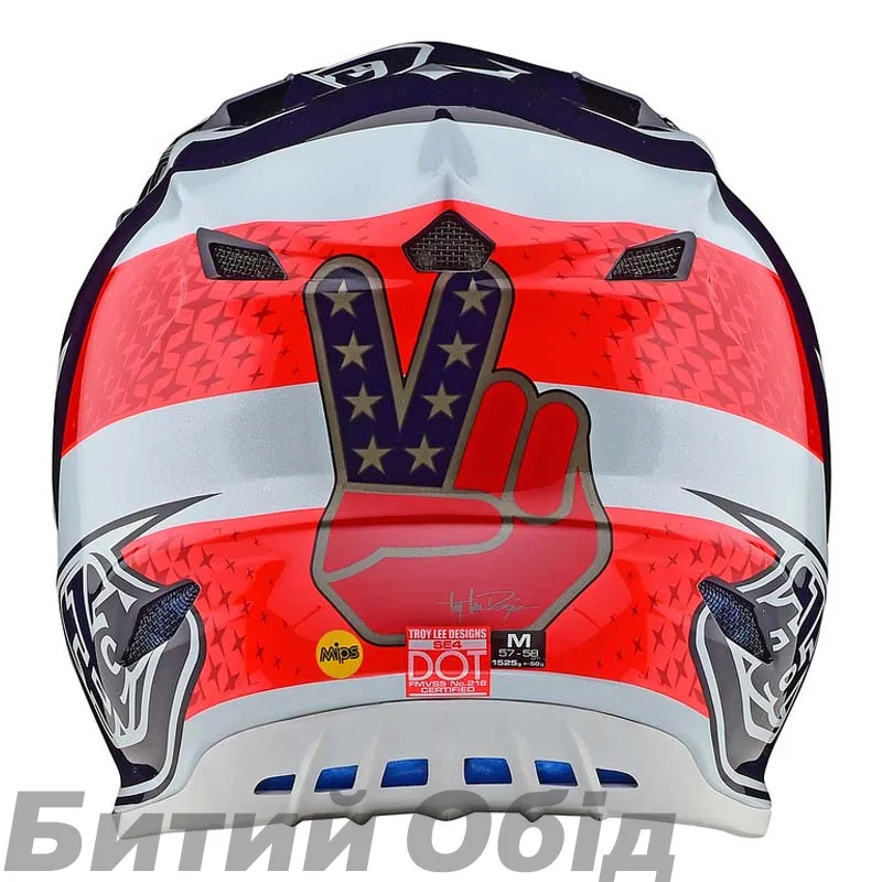 Мотошлем TLD SE4 POLYACRYLITE [FREEDOM RED / WHITE]