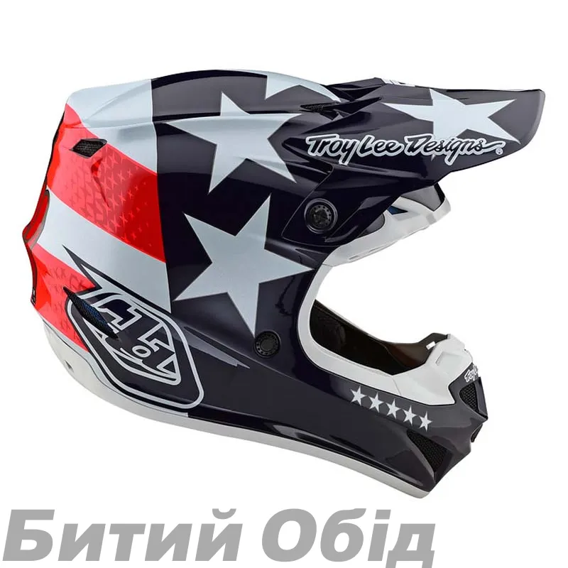 Мотошлем TLD SE4 POLYACRYLITE [FREEDOM RED / WHITE]