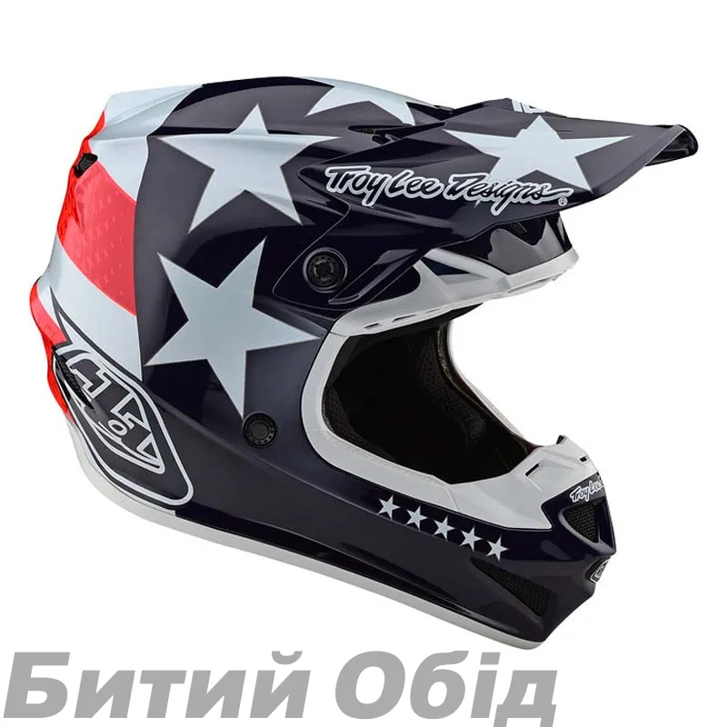 Мотошлем TLD SE4 POLYACRYLITE [FREEDOM RED / WHITE]