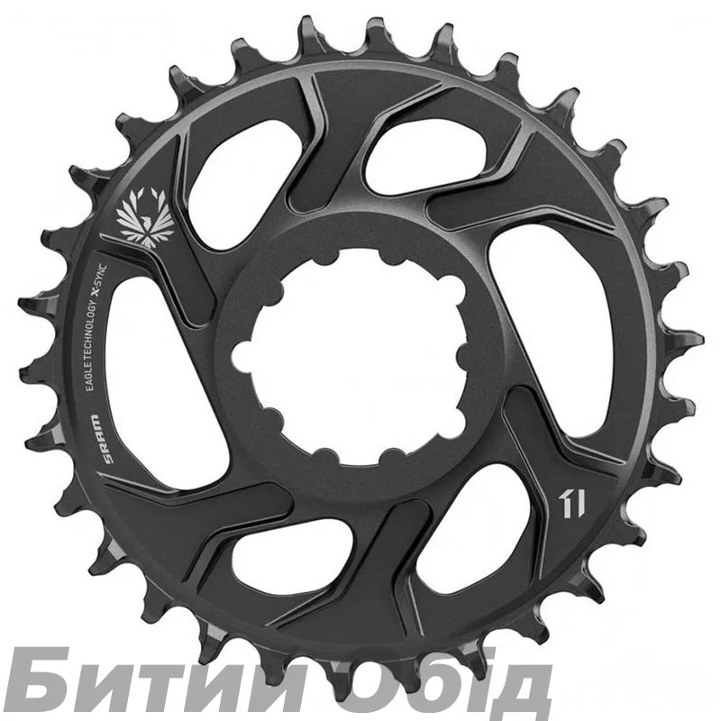 Зірка Sram CR X-SYNC Eagle 30T DM -4 OFFSET BLK