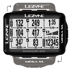 Велокомпьютер Lezyne Mega XL GPS HR/ProSC Loaded Black