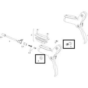 Болт тормозной ручки для тормозов Level, DB1 (A1)