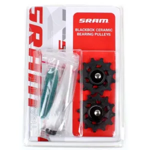 Ролики переключателя SRAM BlackBox Ceramic Bearing Pulleys AeroGlide Road 2 шт + шприц