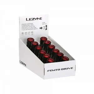 Набор заднего света Lezyne FEMTO DRIVE BOX SET REAR 12 штук Черный 7 люменов Y13