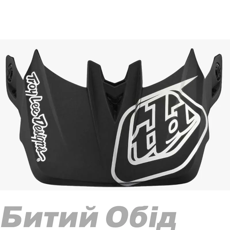Козирок TLD D4 VISOR; STEALTH BLACK / SILVER
