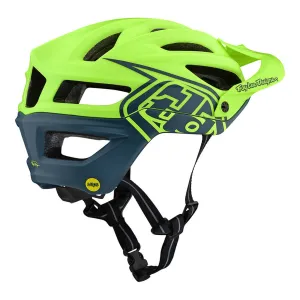 Вело шолом TLD A2 Mips [FLO Yellow / Air Force Blue] розмір S