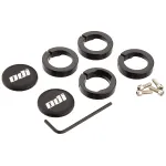 Замки для грипс ODI Set Lock Jaw Clamps w/Snap Caps - Black (черные)