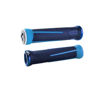 Грипсы ODI AG-1 Signature V2.1 Lock On, Bright Blue/Light Blue w/Blue Clamp, синие с синими замками