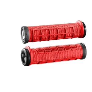 Грипсы ODI Elite PRO, V2.1 Lock On, Bright Red/Black w/Black Clamp, красные с черными замками