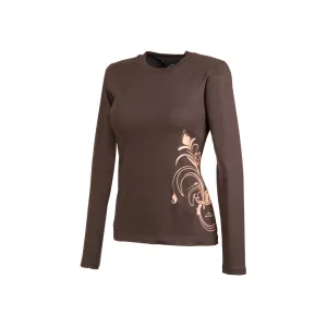 Футболка FJORD NANSEN BLOOM LONG WOMEN chocolate