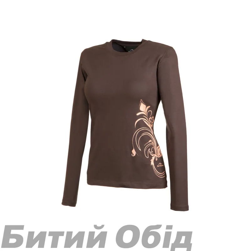 Футболка FJORD NANSEN BLOOM LONG WOMEN chocolate