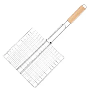 Решітка для гриля подвійна КЕМПІНГ G504 (24х27см), хромована