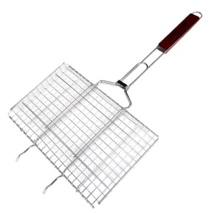 Решітка для гриля подвійна GRILL ME BQ031/GRME229 (42x31см), хромована