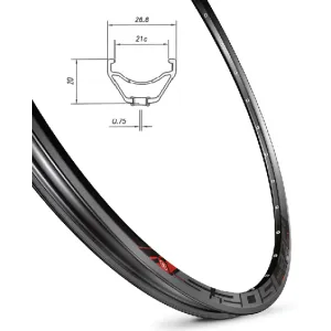 Обод Mach1 5.20 SL 27,5" 32 отв., для диск. торм, TLR, пистон, чeрный, FV/Presta