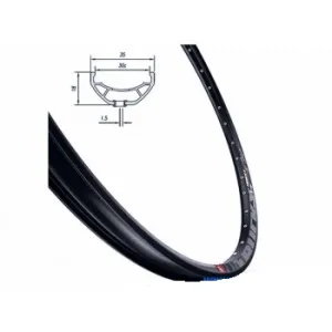 Обод Mach1 TRUCKY 30 DISC 27,5" 32 отв., для диск. торм, TLR, пистон, черный, FV/Presta