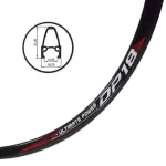 Обод 700c  Weinmann DP-18, 32Н, анодирированый с проточкой, черный