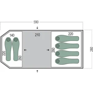 Палатка 6-местная Pinguin Omega 6