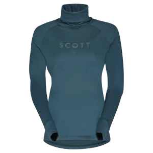 Термомайка SCOTT W DEFINED MERINO с воротником aruba green 