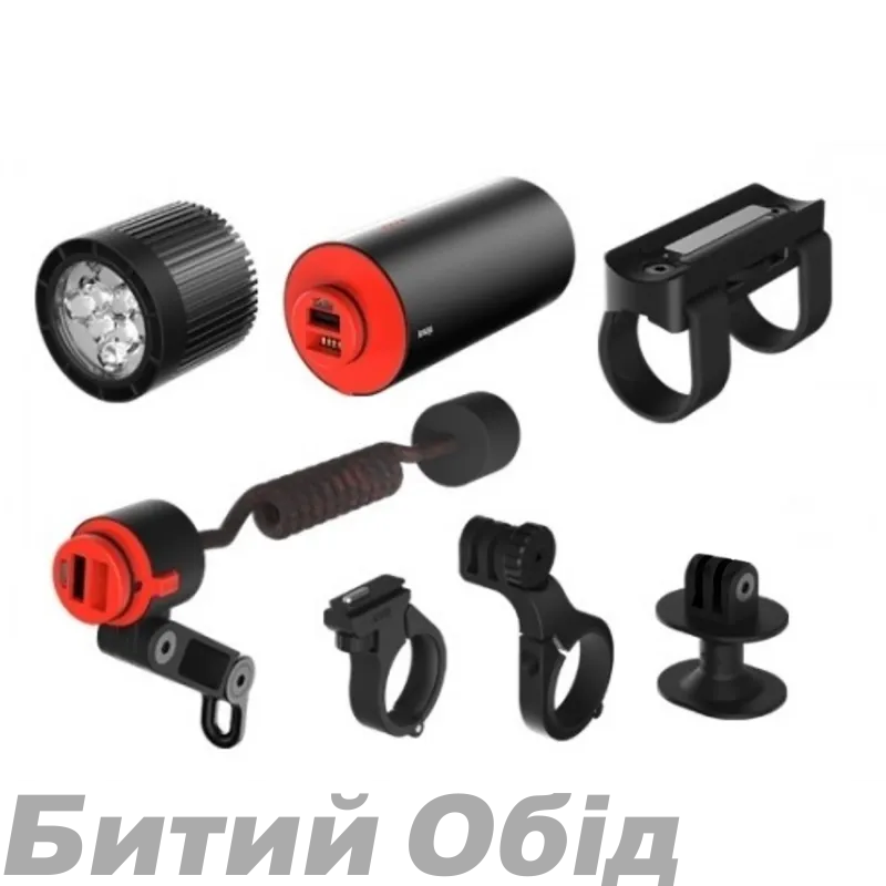 Комплект фара + набор креплений Knog PWR Mountain Kit 2000 Lumens