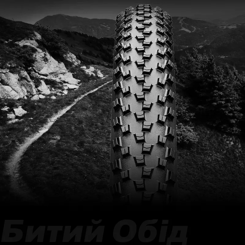 Покришка безкамерна Continental Cross King ShieldWall 29" чорна, складна skin