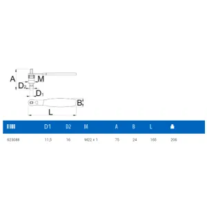 Съёмник стандартных шатунов, шатунов Shimano Octalink и Isis с рукояткой Unior Tools Crank puller with handle