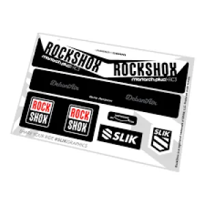 Набір наліпок RockShox KIT Monarch+ RC3/RC3 DB WHT/BLK