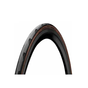 Покрышка бескамерная Continental Grand Prix 5000S 28" | 700 x 32C черная/коричневая складная skin