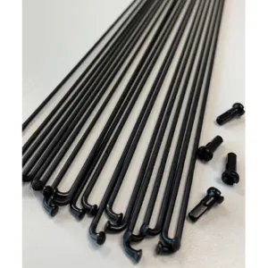 Комплект спиц c ниппелями SPANK 359 27.5" J-Hook 2.2/1.8/2.0, 273mm 17pcs / 270mm 17pcs, 34pcs Black