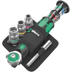 Набір інструментів 8009 WERA Zyklop Pocket Imperial Set 2, на поясній сумці, 05004283001, дюймовий