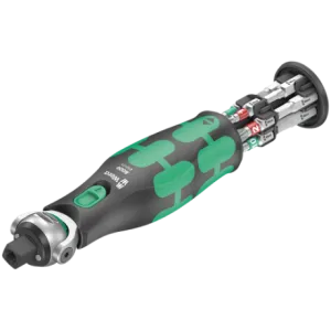 Компактная трещотка 8009 WERA Zyklop Pocket Imperial 1, со встроенным магазином для бит, 05004282001, дюймовый набор