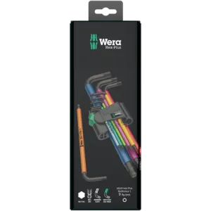 Набор Г-образных метрических ключей, Wera 950 SPKL/9 SM N SB Multicolour, BlackLaser 05073593001