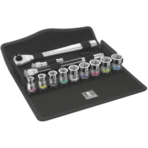 Набір з тріскачкою, перемикання реверсу, 8100 SB HF 1 Zyklop Metal - привід 3/8", з фіксуючою функцією, метричний, 05003785001