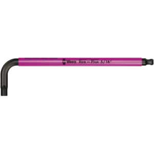 Набор Г-образных ключей WERA, 950/9 Hex-Plus Multicolour Imperial 2, дюймовых, BlackLaser, 05022640001
