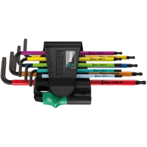 Набор Г-образных ключей WERA 967/9 TX BO Multicolour 1 BlackLaser, 05024335001