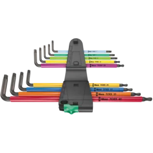 Набор Г-образных удлиненных ключей WERA 967/9 TX XL Multicolour 1, 05024480001
