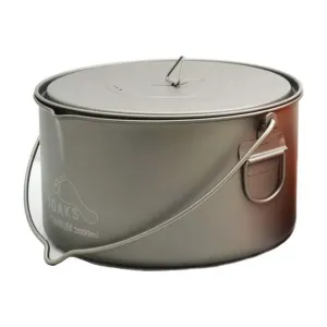 Каструля з розкладними ручками Toaks Titanium 2000ml Pot with Bail Handle
