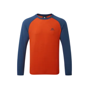 Футболка Mountain Equipment Redline LS Tee, Paprika/Denim Blue