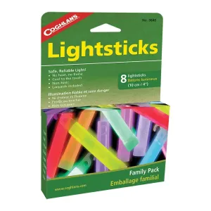 Світлові палички асорті Coghlans Lightsticks Family Pack - 4" - 8 Pack 9848 