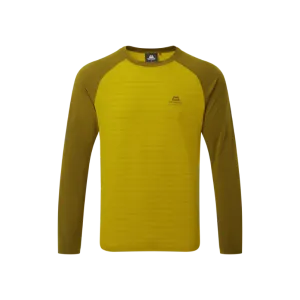 Футболка Mountain Equipment Redline LS Tee, Acid stripe/Fir Green 