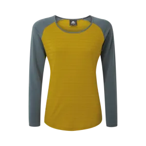 Футболка Mountain Equipment Redline Wmns LS Tee, Acid stripe/Moorland 