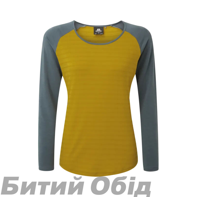 Футболка Mountain Equipment Redline Wmns LS Tee, Acid stripe/Moorland 