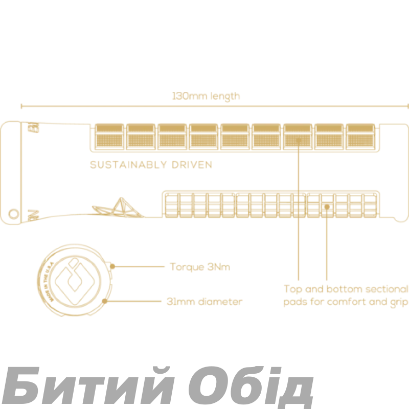 Гріпсы ODI Bjorn, V2.1 Lock On, Black/White w/Black Clamp (чорні з чорними замками)