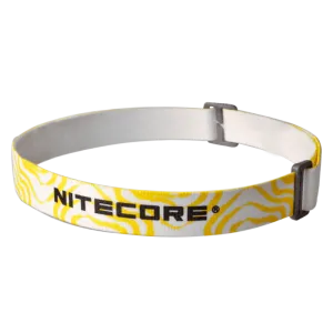 Пов'язка для кріплення ліхтаря на голову Nitecore (NU серія), біло-жовта