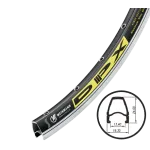 Обод 28" Weinmann DPX-36H  черн. двойной пистонированный 36 спицы